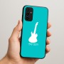 כיסוי בעיצוב אישי עם השם שלך לדגם - Samsung Galaxy A07 4G בעיצוב גיטרה