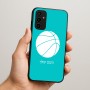 כיסוי בעיצוב אישי עם השם שלך לדגם - Samsung Galaxy A07 4G בעיצוב כדורסל