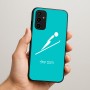כיסוי בעיצוב אישי עם השם שלך לדגם - Samsung Galaxy A07 4G בעיצוב קפיצת סקי אולימפית