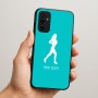 כיסוי בעיצוב אישי עם השם שלך לדגם - Samsung Galaxy A07 4G בעיצוב רץ רץ אישה
