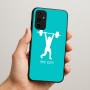 כיסוי בעיצוב אישי עם השם שלך לדגם - Samsung Galaxy A07 4G בעיצוב הרמת משקולות