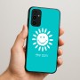 כיסוי בעיצוב אישי עם השם שלך לדגם - Samsung Galaxy A07 4G בעיצוב שמש