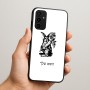 כיסוי בעיצוב אישי עם השם שלך לדגם - Samsung Galaxy A07 4G בעיצוב ארנב מחזיק גזר