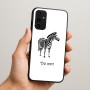 כיסוי בעיצוב אישי עם השם שלך לדגם - Samsung Galaxy A07 4G בעיצוב זברה