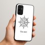 כיסוי בעיצוב אישי עם השם שלך לדגם - Samsung Galaxy A07 4G בעיצוב הגה - קפטן - ים