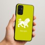 כיסוי בעיצוב אישי עם השם שלך לדגם - Samsung Galaxy A07 4G בעיצוב מזלות - אריה