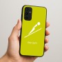 כיסוי בעיצוב אישי עם השם שלך לדגם - Samsung Galaxy A07 4G בעיצוב קפיצת סקי אולימפית