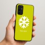 כיסוי בעיצוב אישי עם השם שלך לדגם - Samsung Galaxy A07 4G בעיצוב שלג