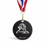 מדליה מעץ בעיצוב אישי עם השם שלך בעיצוב ספינקס מצרים גודל 6.5 × 6.5 ס"מ