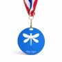 מדליה מעץ בעיצוב אישי עם השם שלך בעיצוב שפירית גודל 6.5 × 6.5 ס"מ