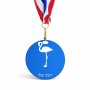 מדליה מעץ בעיצוב אישי עם השם שלך בעיצוב אנפה גודל 6.5 × 6.5 ס"מ