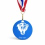 מדליה מעץ בעיצוב אישי עם השם שלך בעיצוב פני פנטרה גודל 6.5 × 6.5 ס"מ