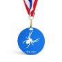 מדליה מעץ בעיצוב אישי עם השם שלך בעיצוב עכביש גודל 6.5 × 6.5 ס"מ
