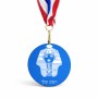 מדליה מעץ בעיצוב אישי עם השם שלך בעיצוב פרעה - תות ענח' אמון מצרי גודל 6.5 × 6.5 ס"מ