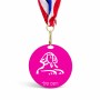 מדליה מעץ בעיצוב אישי עם השם שלך בעיצוב ספינקס מצרים גודל 6.5 × 6.5 ס"מ