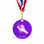מדליה מעץ בעיצוב אישי עם השם שלך בעיצוב מזלות - סרטן גודל 6.5 × 6.5 ס"מ