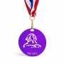 מדליה מעץ בעיצוב אישי עם השם שלך בעיצוב ספינקס מצרים גודל 6.5 × 6.5 ס"מ