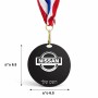 מדליה מעץ בעיצוב אישי עם השם שלך בעיצוב ניסאן גודל 6.5 × 6.5 ס"מ