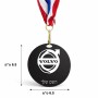 מדליה מעץ בעיצוב אישי עם השם שלך בעיצוב וולוו גודל 6.5 × 6.5 ס"מ