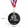 מדליה מעץ בעיצוב אישי עם השם שלך בעיצוב ספינקס מצרים גודל 6.5 × 6.5 ס"מ