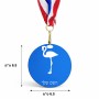 מדליה מעץ בעיצוב אישי עם השם שלך בעיצוב אנפה גודל 6.5 × 6.5 ס"מ
