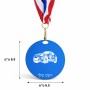מדליה מעץ בעיצוב אישי עם השם שלך בעיצוב מכונית גודל 6.5 × 6.5 ס"מ