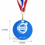 מדליה מעץ בעיצוב אישי עם השם שלך בעיצוב וולוו גודל 6.5 × 6.5 ס"מ