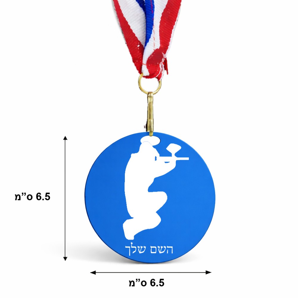 מדליה מעץ בעיצוב אישי עם השם שלך בעיצוב שחקן כאב כדור גודל 6.5 × 6.5 ס"מ