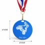 מדליה מעץ בעיצוב אישי עם השם שלך בעיצוב רוכב טרקטורונים גודל 6.5 × 6.5 ס"מ