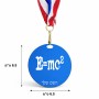 מדליה מעץ בעיצוב אישי עם השם שלך בעיצוב נוסחת אלברט איינשטיין גודל 6.5 × 6.5 ס"מ