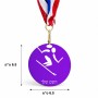 מדליה מעץ בעיצוב אישי עם השם שלך בעיצוב סקי אולימפי גודל 6.5 × 6.5 ס"מ
