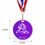 מדליה מעץ בעיצוב אישי עם השם שלך בעיצוב ספינקס מצרים גודל 6.5 × 6.5 ס"מ