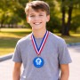 מדליה מעץ בעיצוב אישי עם השם שלך בעיצוב פרעה - תות ענח' אמון מצרי גודל 6.5 × 6.5 ס"מ
