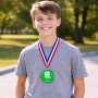 מדליה מעץ בעיצוב אישי עם השם שלך בעיצוב צ'ה גווארה גודל 6.5 × 6.5 ס"מ