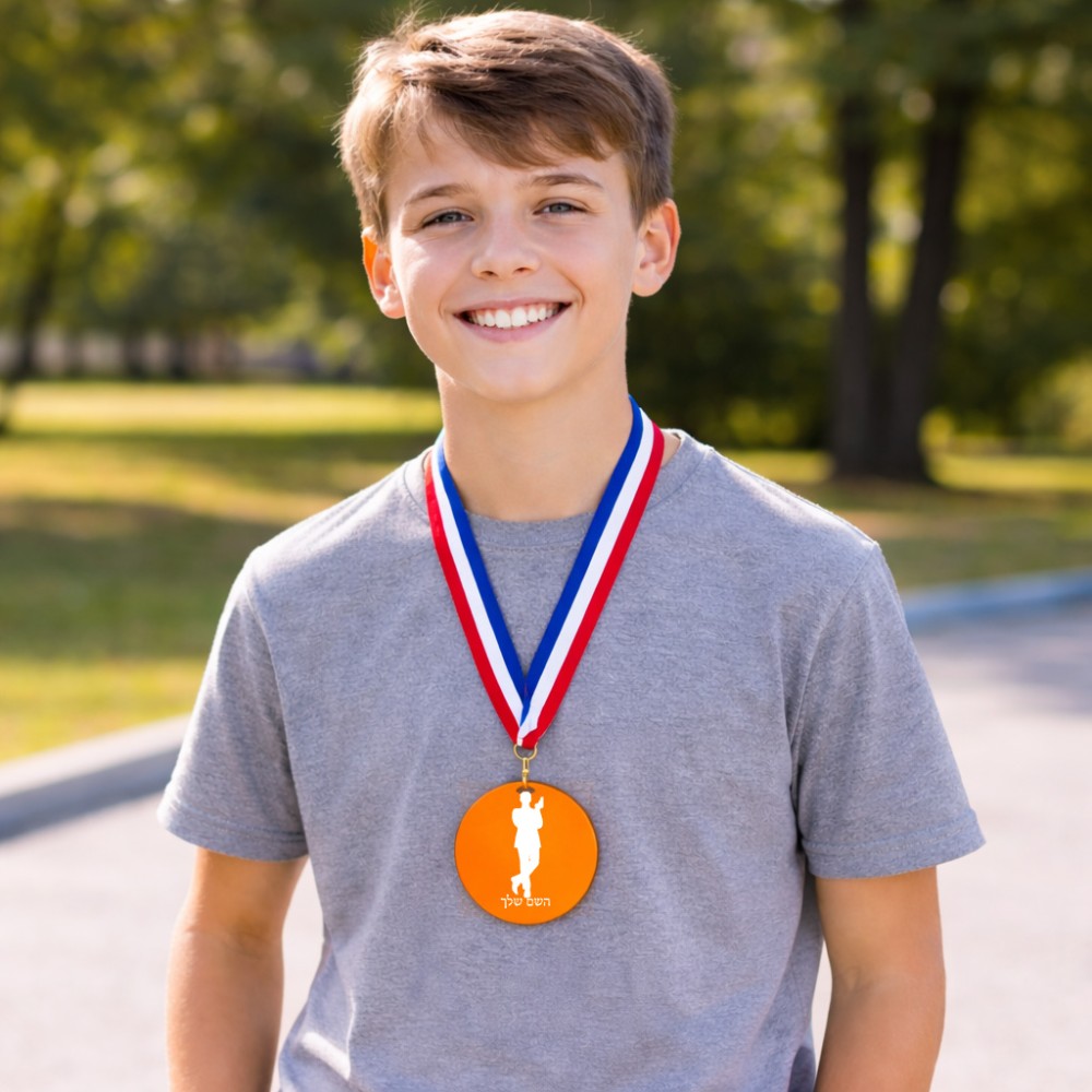 מדליה מעץ בעיצוב אישי עם השם שלך בעיצוב ג'יימס בונד גודל 6.5 × 6.5 ס"מ